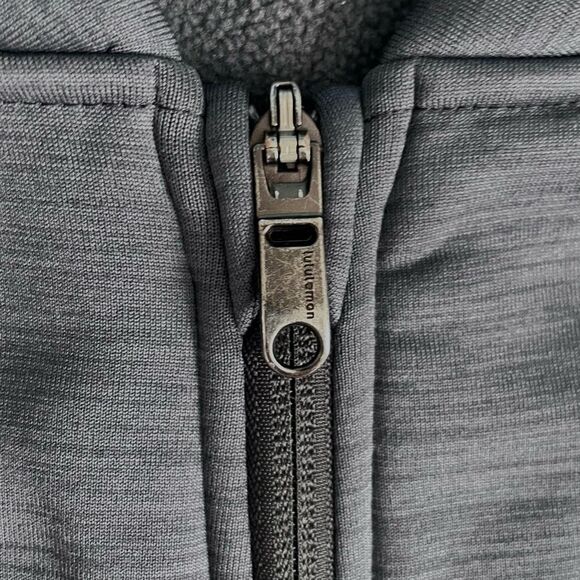 Lululemon Revolution Bomber Heathered Jay Grey / Black Size L - Picture 11 of 13